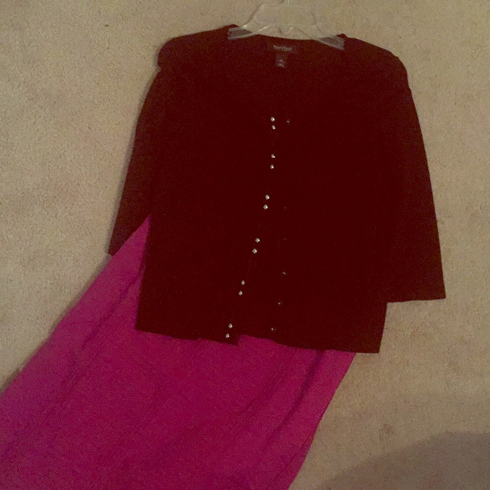 WHBM black cardigan
